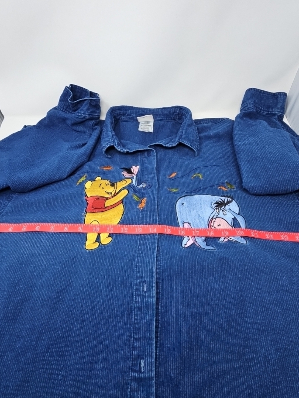 Blue Winnie the Pooh & Eeyore Corduroy Women's Button-down - Picture 5 of 11